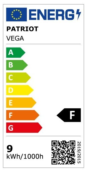 Nástenné elektrické osvetlenie Vega, čierna
