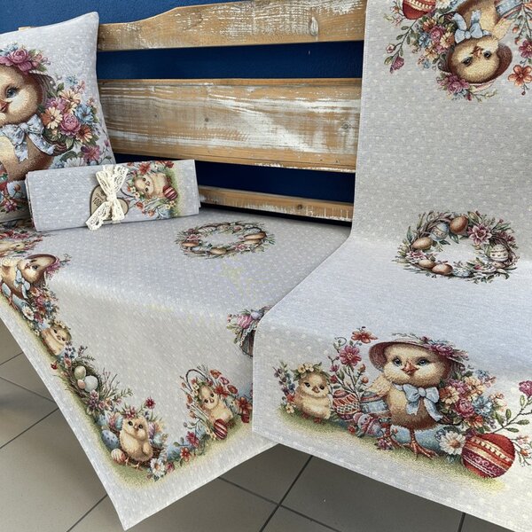 Veľkonočný gobelínový obrus Eden 1360 GR Farba Viacfarebná Rozmery 45x140 cm