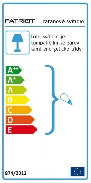 Závesné svietidlo ratanové
