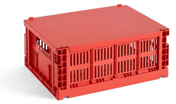 HAY Kovové veko Colour Crate Medium, red