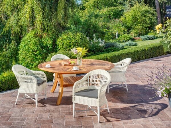 Záhradný stôl COLOSSEUM priemer 180cm, teak