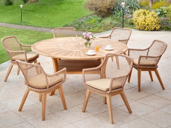 Záhradný stôl COLOSSEUM priemer 180cm, teak