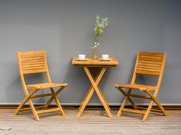 Balkonový stôl AMBRA 75x60x60cm, teak