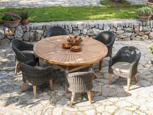 Záhradný stôl COLOSSEUM priemer 180cm, teak