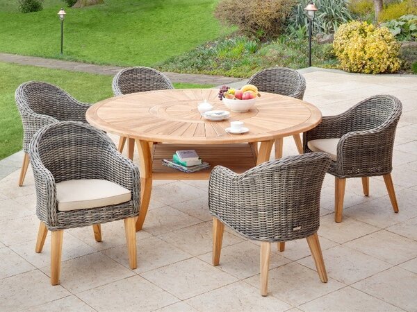 Záhradný stôl COLOSSEUM priemer 180cm, teak
