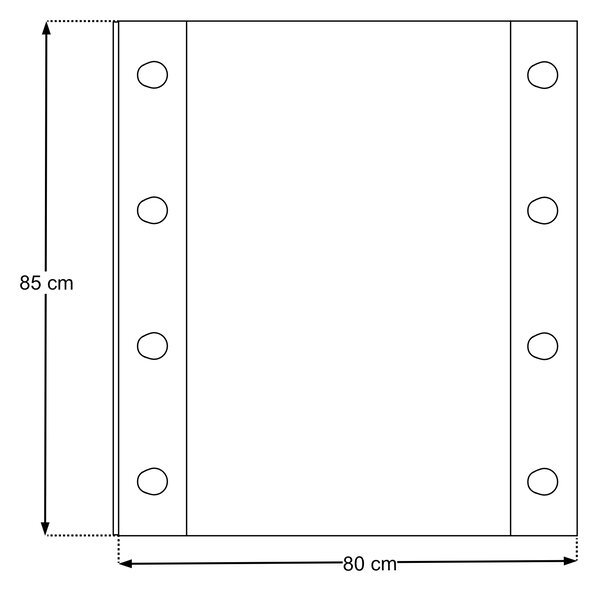 Comad Zrkadlo s LED osvetlením Dorothy Ristretto 80 dub ristretto