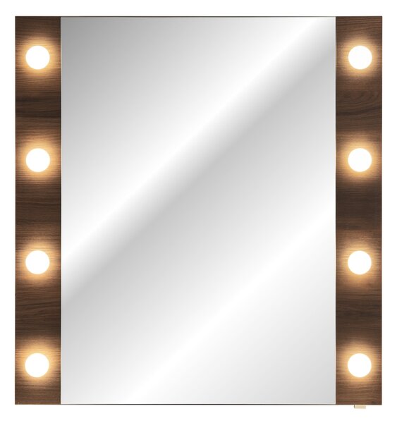 Comad Zrkadlo s LED osvetlením Dorothy Ristretto 80 dub ristretto