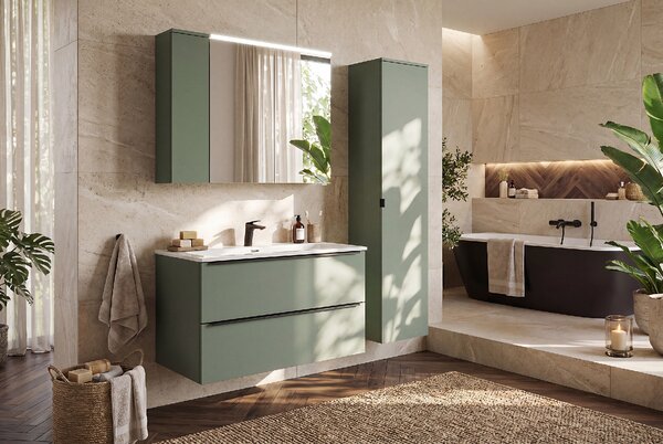 Comad Kúpeľňová horná skrinka 20 cm Sombra Green trstinovo zelená