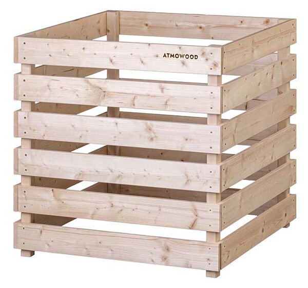 ATMOWOOD Drevený kompostér 80 x 80 x 80 cm