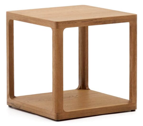 MUZZA Odkladací stolík mayam 50 x 50 cm prírodný