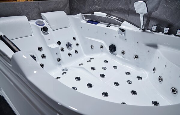 BPS-koupelny Hydromasážna vírivá vaňa VENEZIA 761L 180x120 ĽAVÁ s ohrevom vody