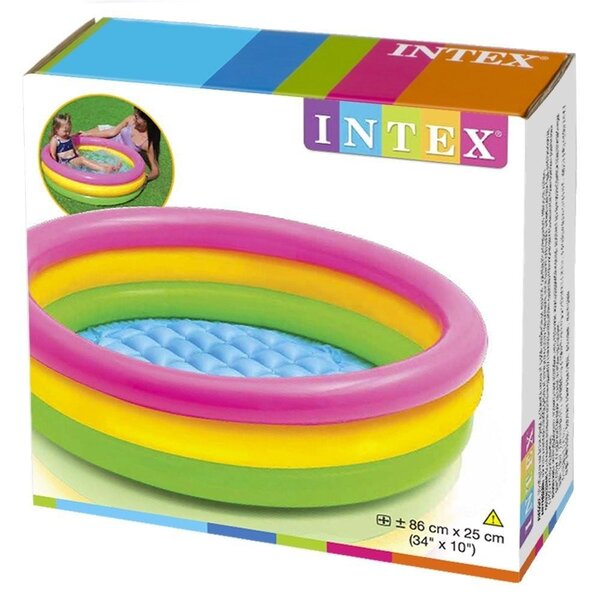 Intex nafukovací detský bazénik trojfarebný Sunset Glow 57107, 61x22 cm 157107 - Bazén