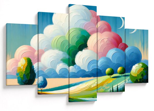 Obraz - Krajinka s mrakom (150x105 cm)