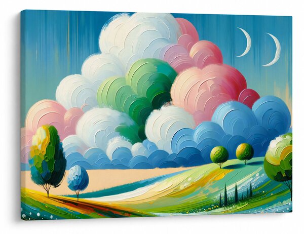 Obraz - Krajinka s mrakom (70x50 cm)