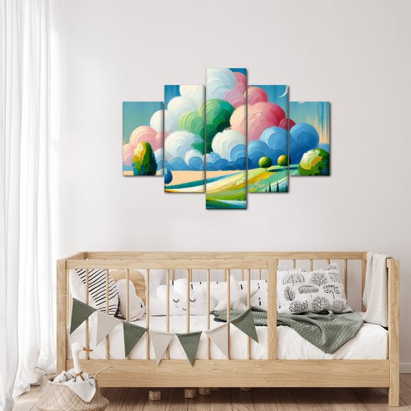 Obraz - Krajinka s mrakom (150x105 cm)