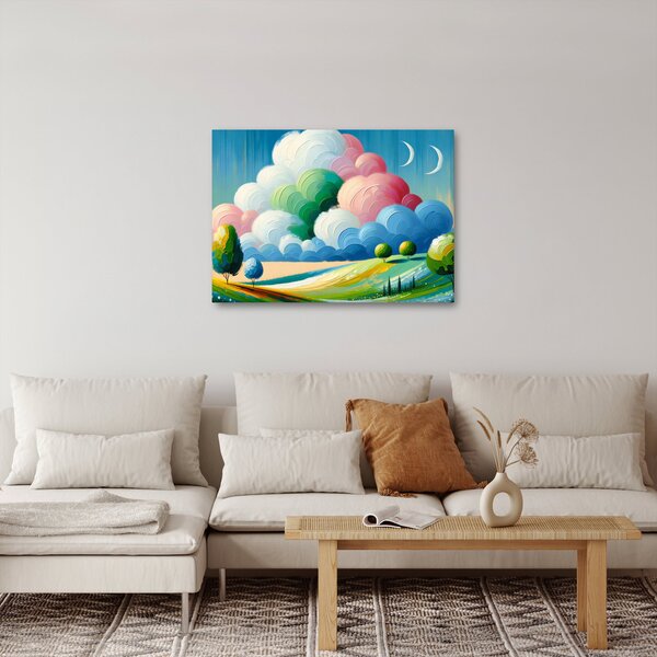 Obraz - Krajinka s mrakom (70x50 cm)