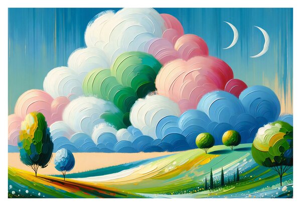 Obraz - Krajinka s mrakom (90x60 cm)