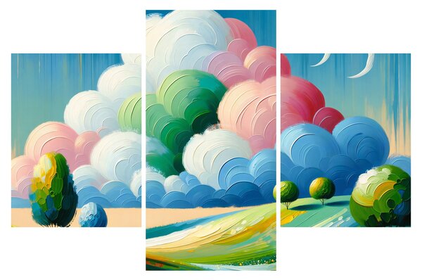 Obraz - Krajinka s mrakom (90x60 cm)