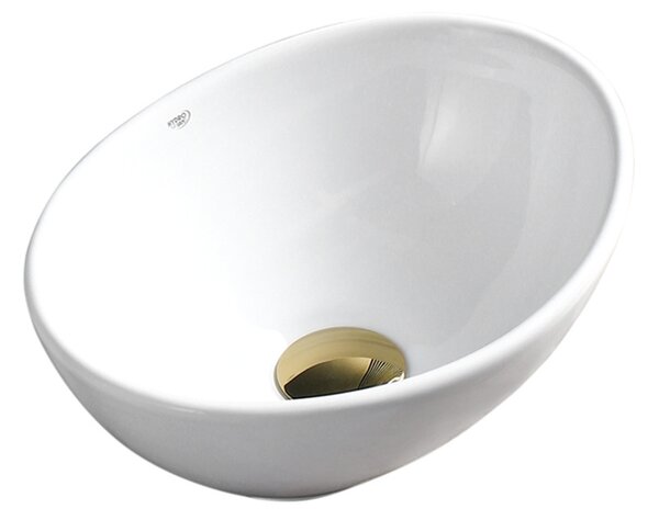 BPS-koupelny Keramické umývadlo na dosku LUMO WH 405 40,5x33 cm, biele