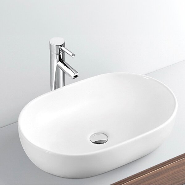 BPS-koupelny Keramické umývadlo na dosku NEO WH 480 48x34,5 cm, biele