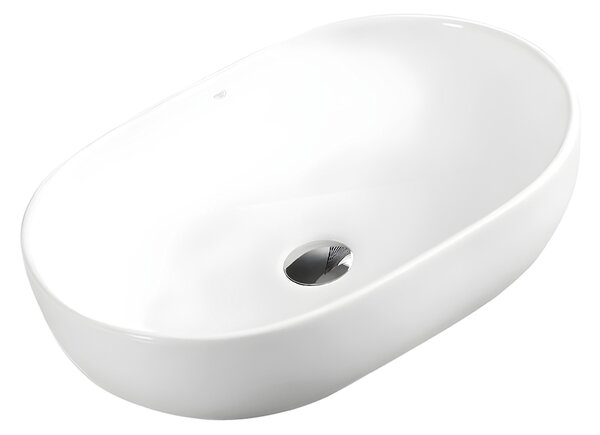 BPS-koupelny Keramické umývadlo na dosku NEO WH 605 60,5x42,5 cm, biele