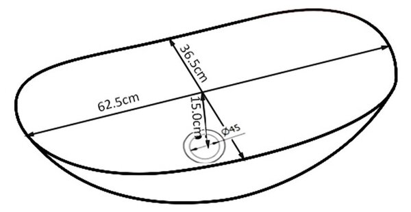 BPS-koupelny Keramické umývadlo na dosku LAVI MTB 625 62,5x36 cm, čierne matné