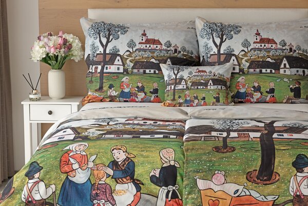 Obliečky Jaro na vsi Bavlna deluxe digitál 1x 140/200, 1x 70/90