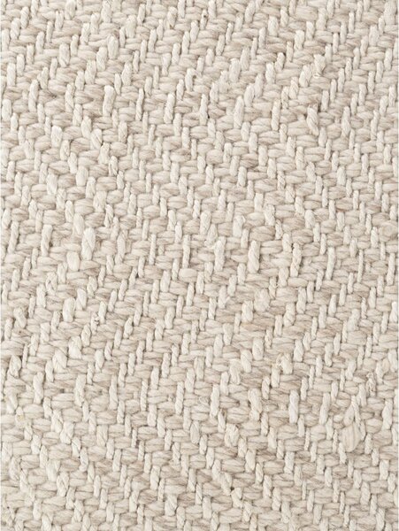 Krémový/slonovinový ručne tkaný koberec s prímesou vlny 80x150 cm Majoli – Elle Decoration