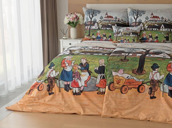 Obliečky Jaro na vsi Bavlna deluxe digitál 1x 140/200, 1x 70/90