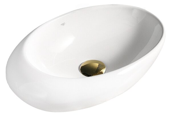 BPS-koupelny Keramické umývadlo na dosku EMMA WH 490 49x31 cm, biele
