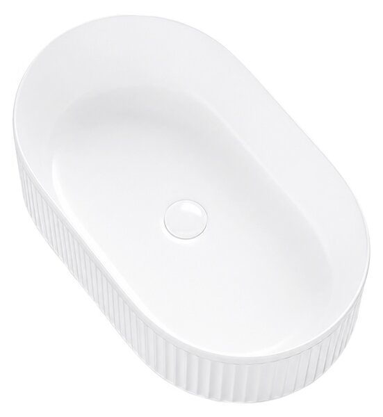 BPS-koupelny Keramické umývadlo na dosku ELIX WH 490 49x31 cm, biele
