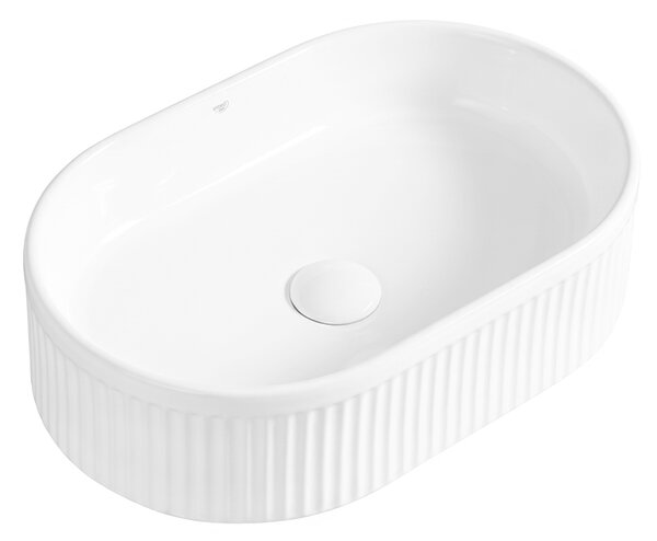 BPS-koupelny Keramické umývadlo na dosku ELIX WH 490 49x31 cm, biele