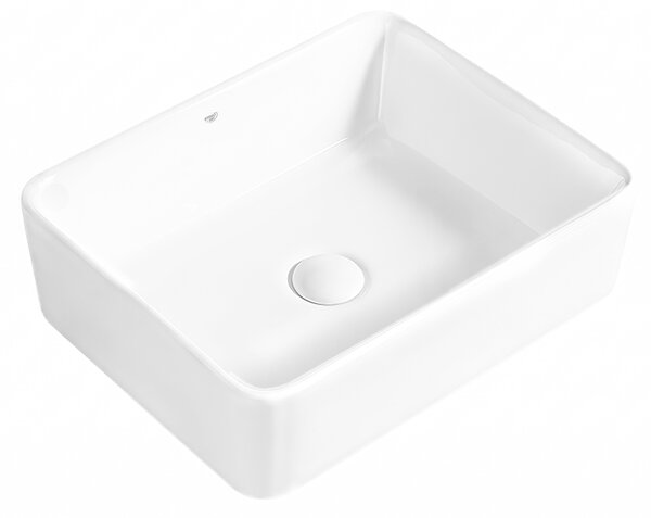 BPS-koupelny Keramické umývadlo na dosku LUXO WH 480 48x37 cm, biele