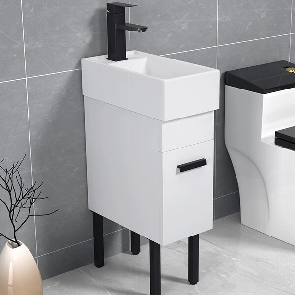 BPS-koupelny Keramické umývadlo na dosku LUCY WH 460 25x46 cm, biele