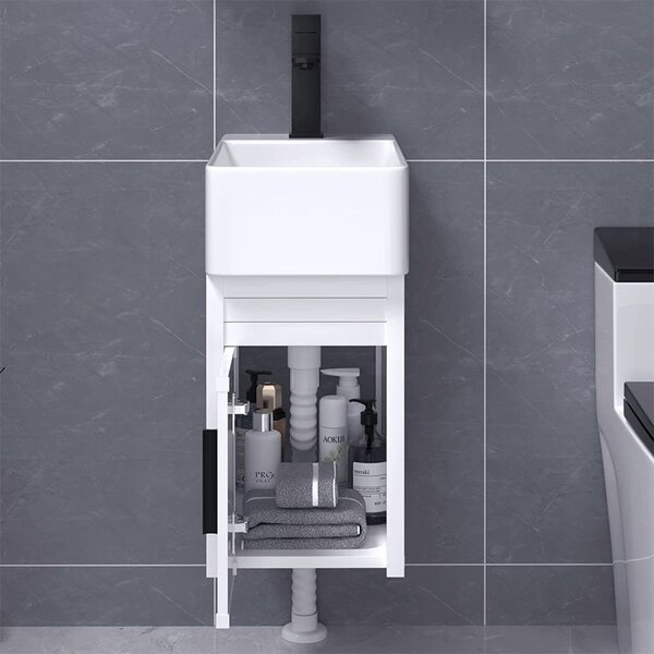 BPS-koupelny Keramické umývadlo na dosku LUCY WH 460 25x46 cm, biele