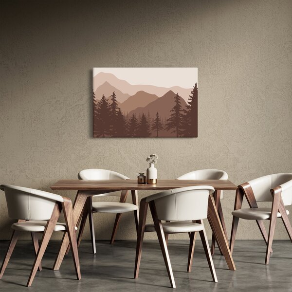 Obraz - Hnedé pohorie N⁰2 (90x60 cm)