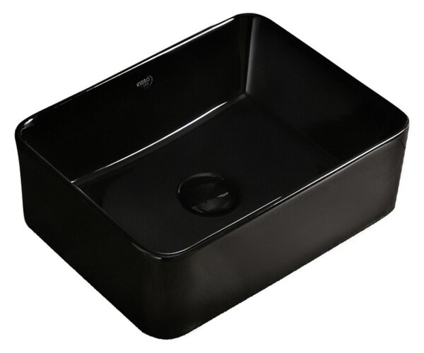 BPS-koupelny Keramické umývadlo na dosku LUXO BL 410 41x31 cm, čierne