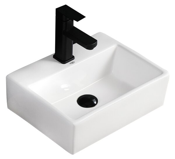 BPS-koupelny Keramické umývadlo na dosku VIVA WH 400 40x30 cm, biele