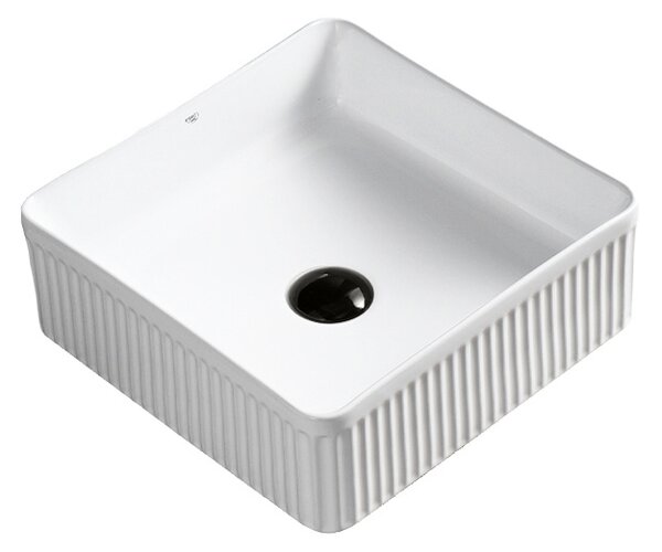 BPS-koupelny Keramické umývadlo na dosku AURA WH 375 37,5x37,5 cm, biele