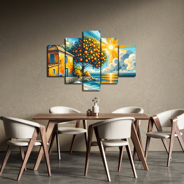 Obraz - Dom s pomarančmi I. (150x105 cm)