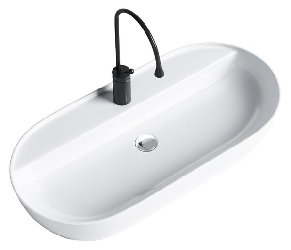 BPS-koupelny Keramické umývadlo na dosku EMI WH 810 81x41 cm, biele