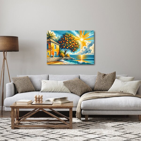 Obraz - Dom s pomarančmi I. (70x50 cm)