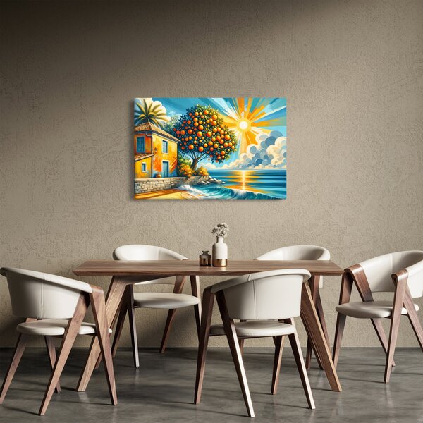 Obraz - Dom s pomarančmi I. (90x60 cm)