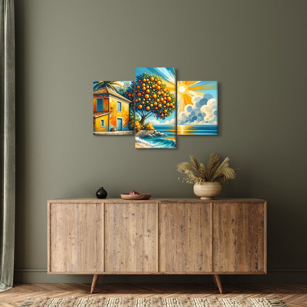 Obraz - Dom s pomarančmi I. (90x60 cm)