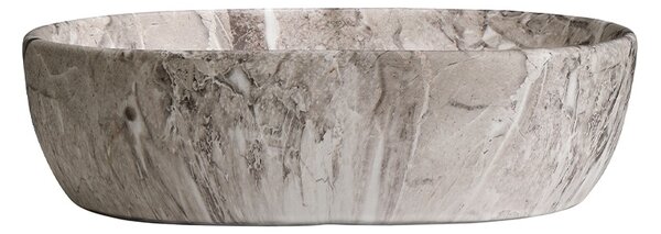 BPS-koupelny Keramické umývadlo na dosku NEO MAR2 480 48x34,5 cm, sivý mramor