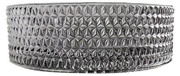 BPS-koupelny Sklenené umývadlo na dosku BRILLANT1 BL PL 360 36x12 cm, platina lesk