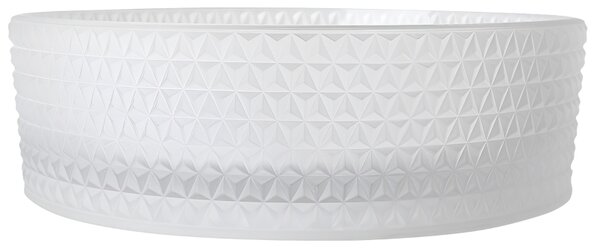 BPS-koupelny Sklenené umývadlo na dosku BRILLANT1 WH 360 36x12 cm, mat