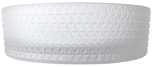 BPS-koupelny Sklenené umývadlo na dosku BRILLANT1 WH 360 36x12 cm, mat