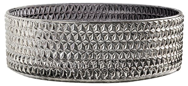 BPS-koupelny Sklenené umývadlo na dosku BRILLANT1 BL PL 360 36x12 cm, platina lesk