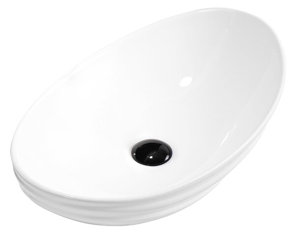 BPS-koupelny Keramické umývadlo na dosku LAVI WH LN 625 62x36 cm, biele lesk